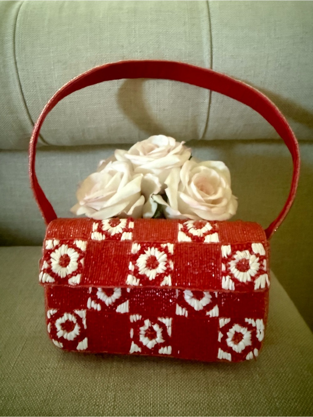 Anthropologie Fiona Beaded Bag